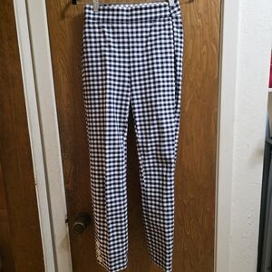 NWOT J. Crew Black and White Gingham Pants